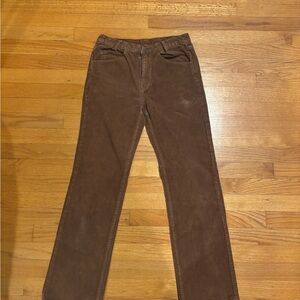 Brandy Melville Chocolate Corduroy Trousers